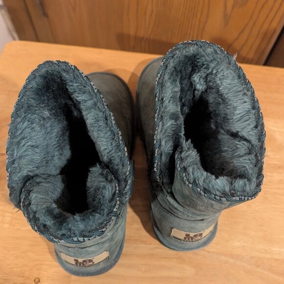 Lamo Fur Lined Women's Boots Green-Size 7 - Picture 5 of 6